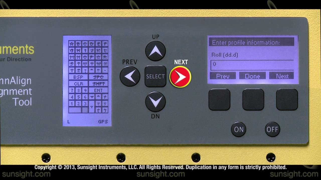 Creating Profiles from the Keypad (2012)