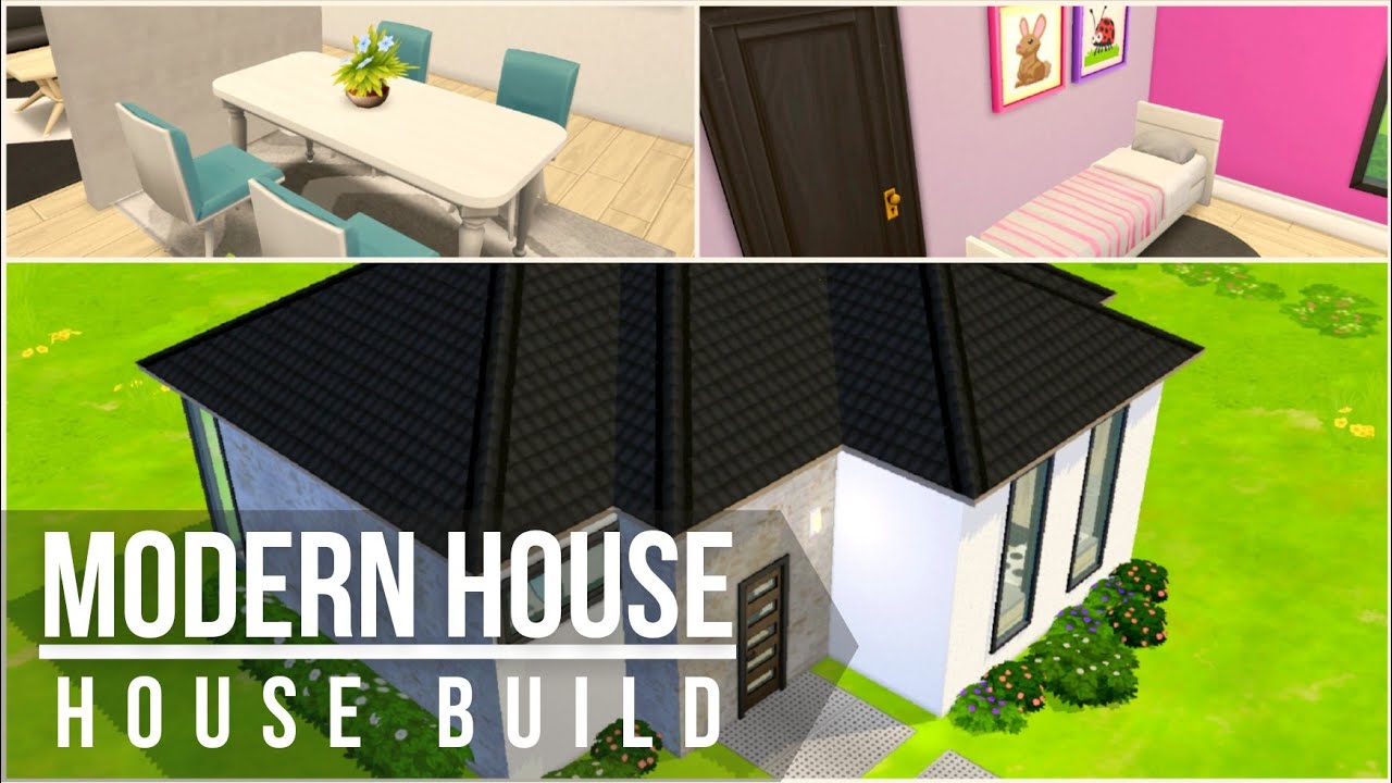 THE SIMS MOBILE || MODERN HOUSE (SPEED BUILDING)
