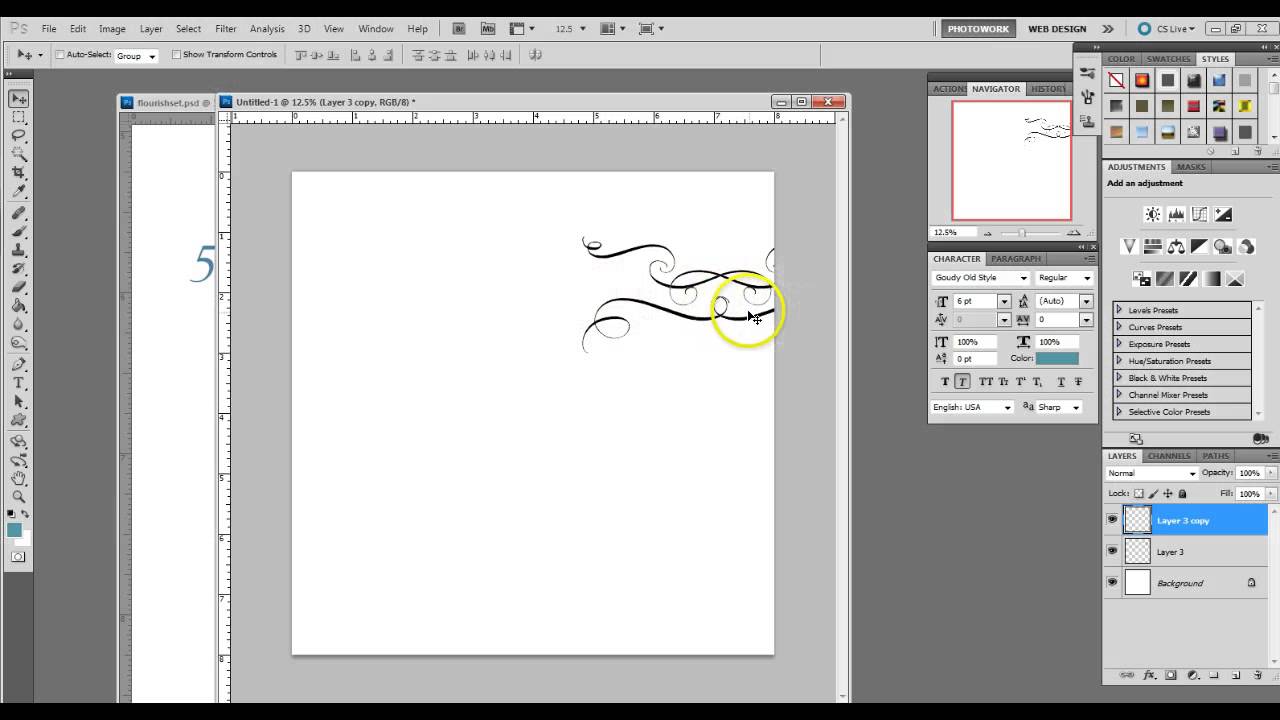 Tutorial: How to Create a Flourish Frame and Brush Preset