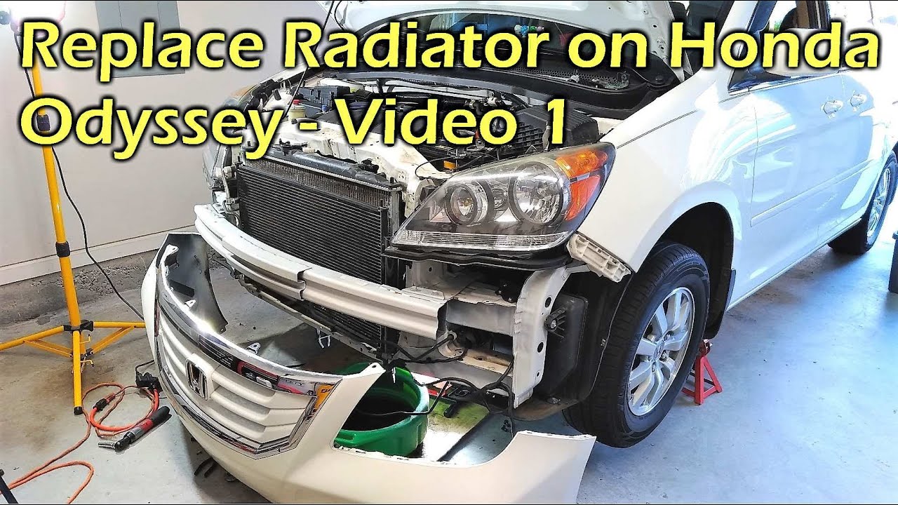 Replace Radiator on Honda Odyssey - VIDEO 1 Remove Radiator