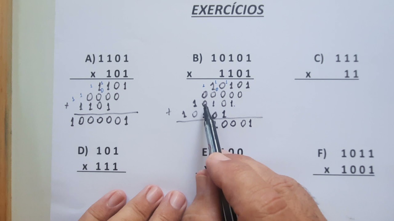 MATEMÁTICA  COMPUTACIONAL - MULTIPLICAÇÃO BINÁRIA - 8° VÍDEO