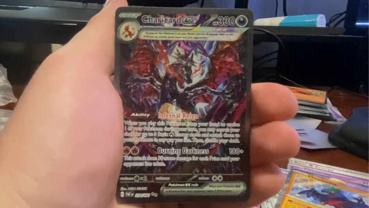 I Got Charizard Alt. Art ex... (Great Tusk Iron Threads Ex Premium Collection Opening)