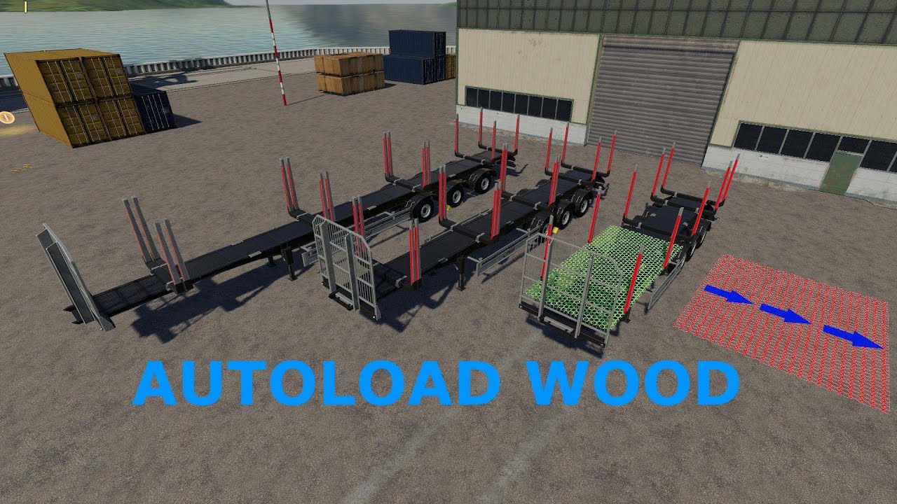 FS19 - Fliegl Timber Runner Wide With Autoload Wood v1.1.0.0