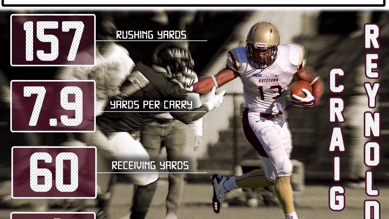 Craig Reynolds Highlights at Millersville - PSAC East Offensive Athlete of the Week