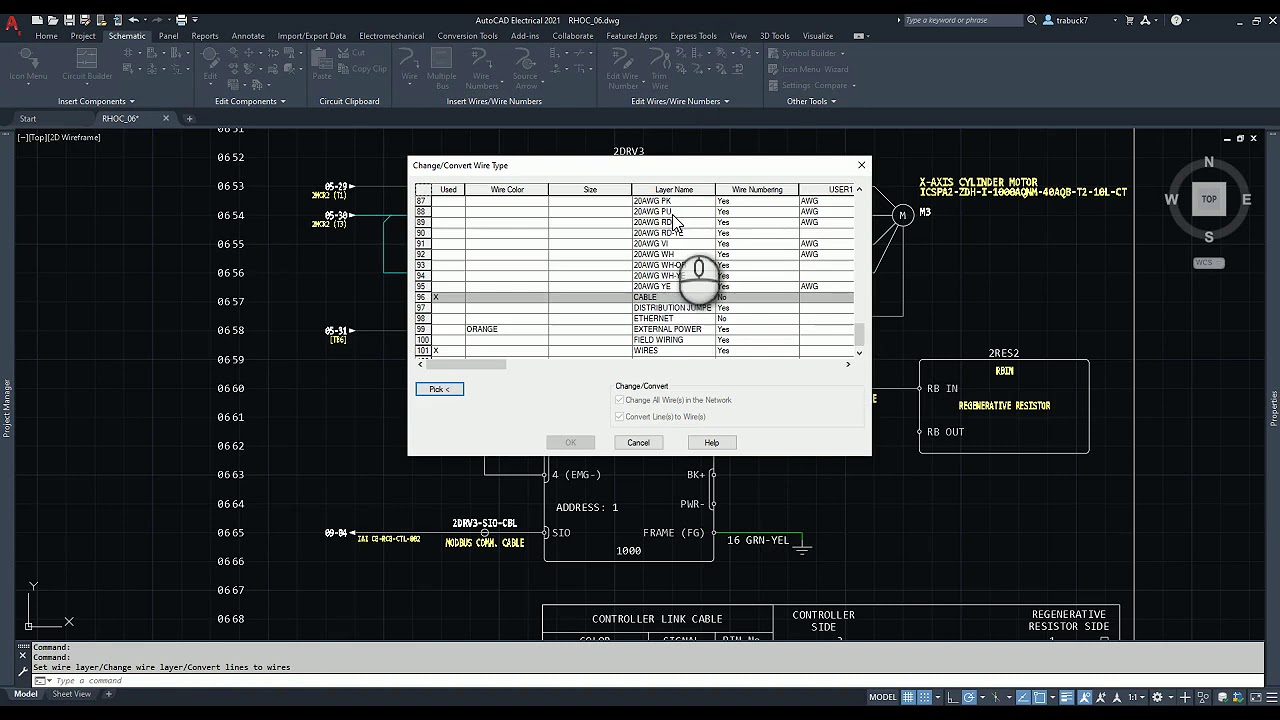 Automatic Wire Label Change - AutoCAD Electrical