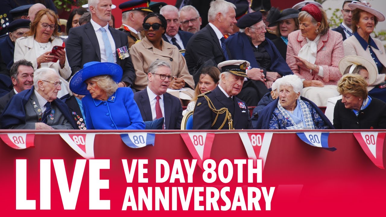Royal family watch military procession in London ahead of 80th VE Day anniversary
