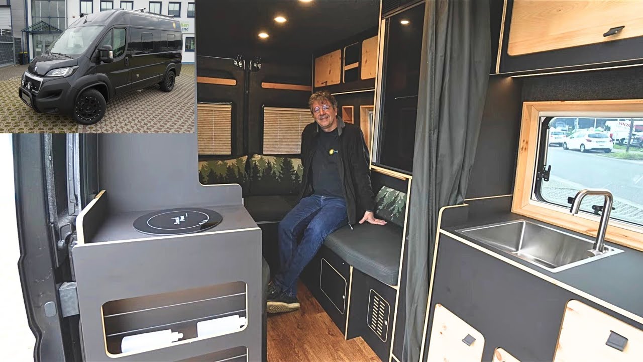STEALTH WOHNMOBIL NUR 5,4m|DUSCHE|RUNDSITZGRUPPE|LÄNGSBETTEN| DEUTSCHER (58) baut GEILSTES der Welt!