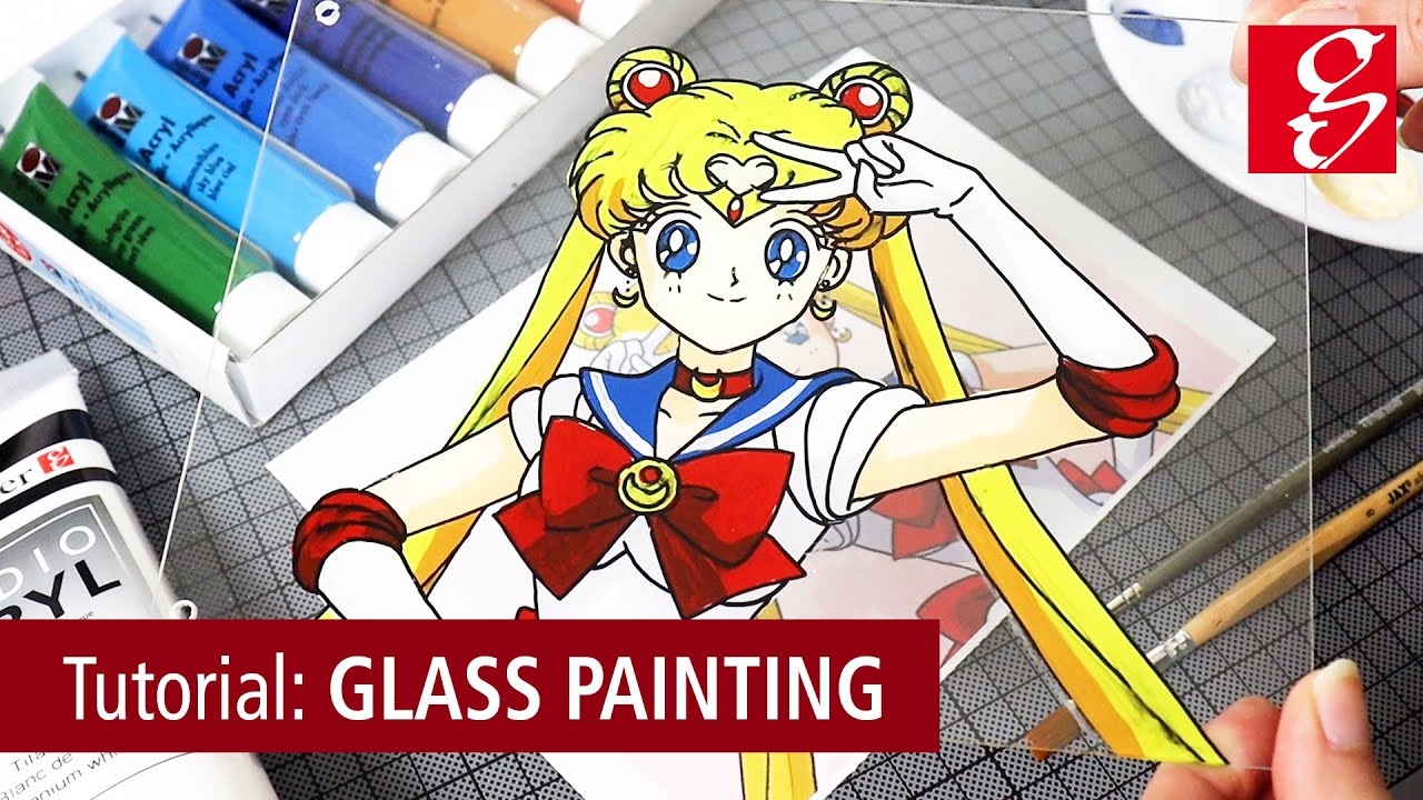Demonstration: Glass Painting &ndash; das Hintermalen von Glas mit Acrylfarbe