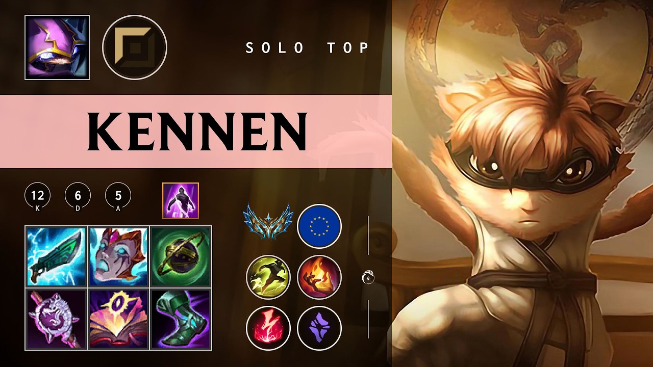 Kennen Top vs Zaahen - EUW Challenger Patch 26.03