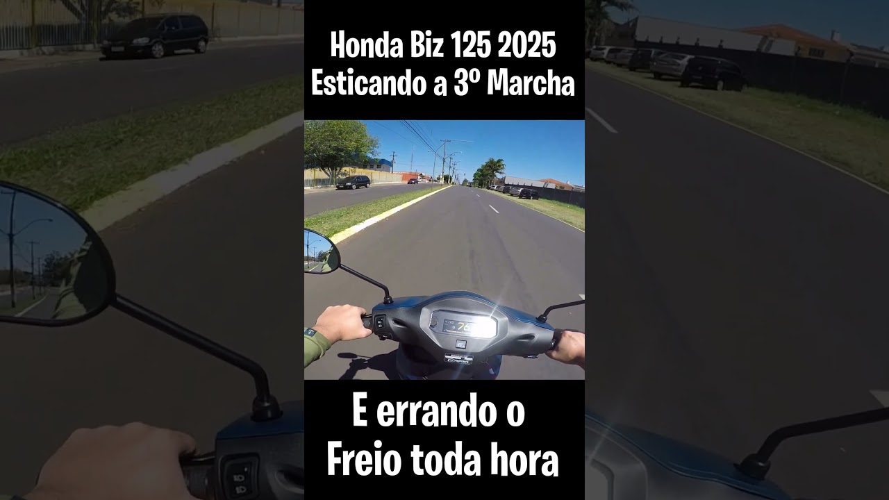 HONDA BIZ 125 2025 ESTICANDO A 3&ordm; MARCHA