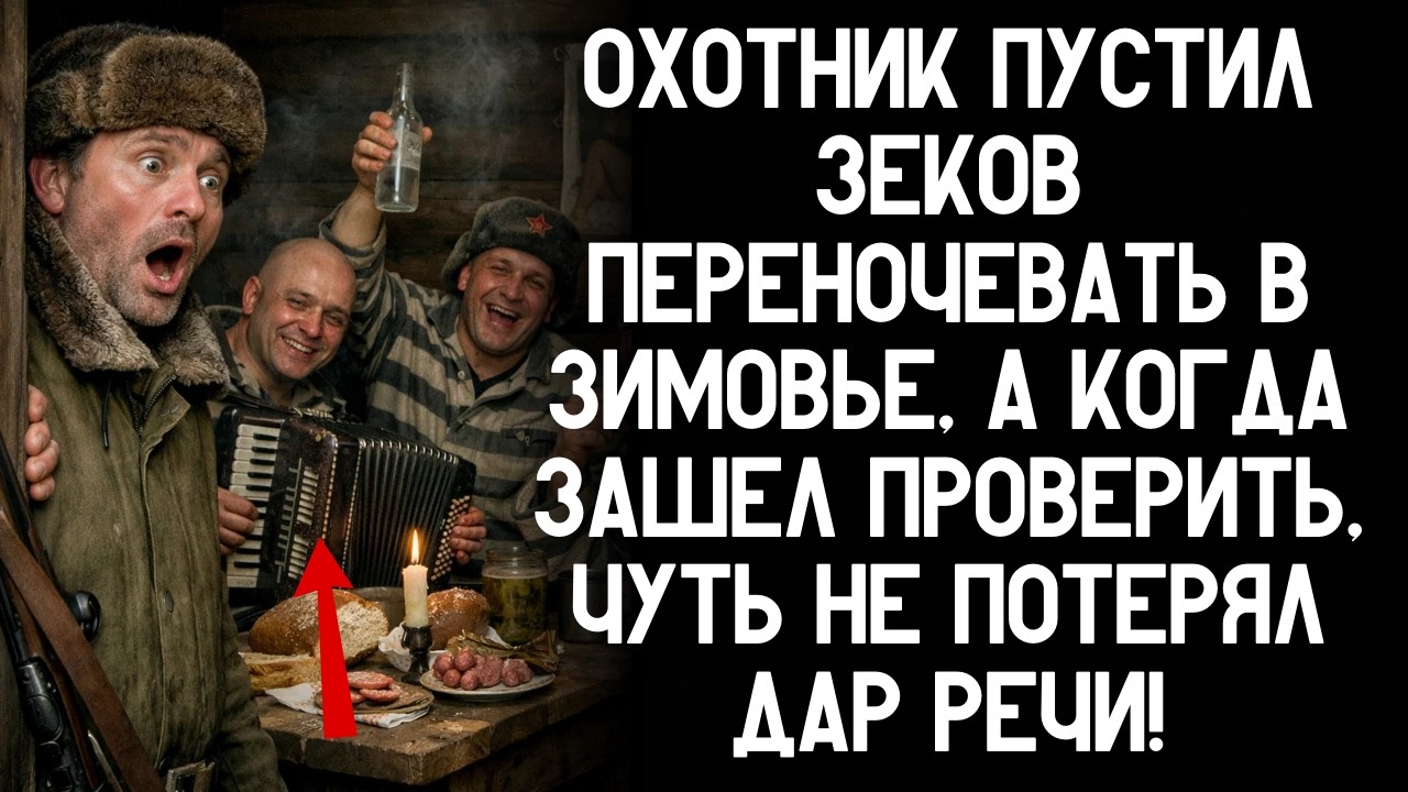 Охотник пустил зеков переночевать в зимовье, а когда зашел проверить, чуть не потерял дар речи!