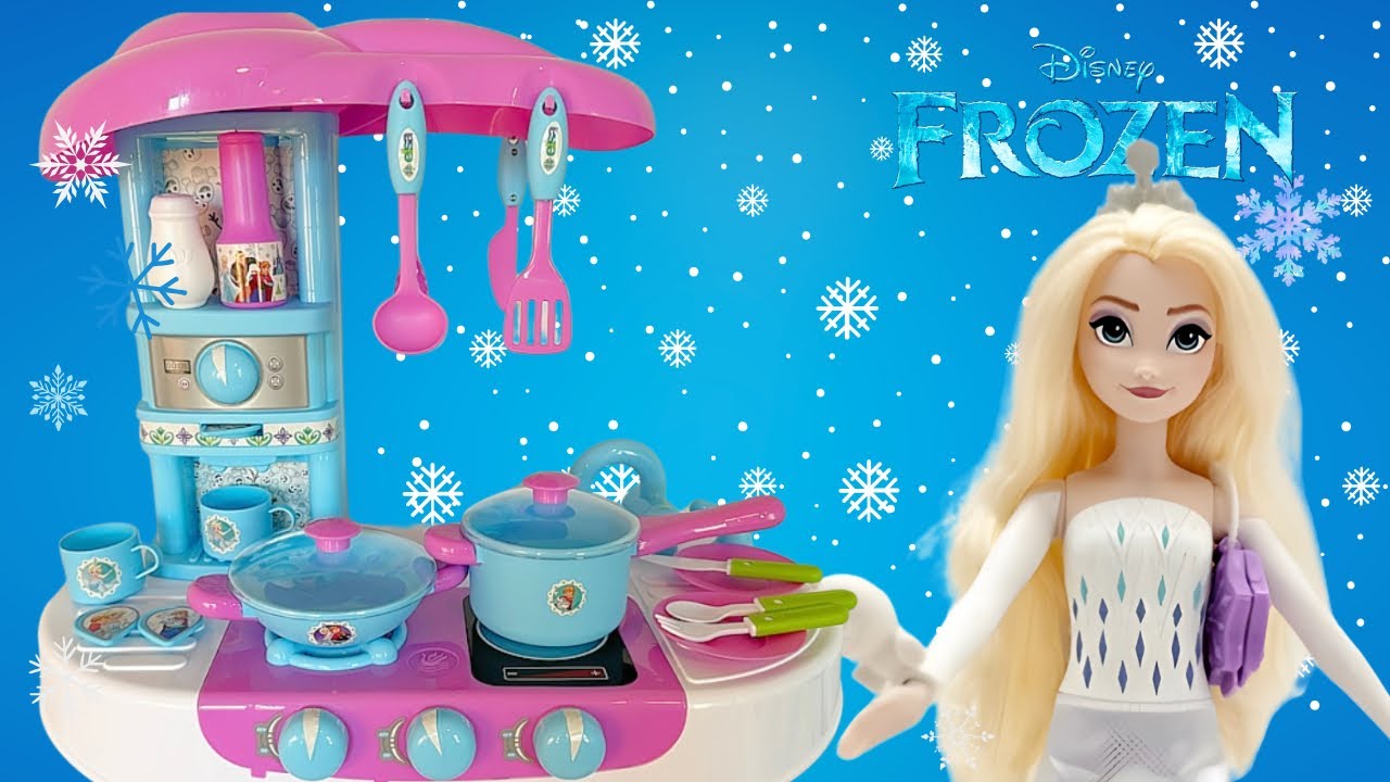 19 Minutes of Satisfying Unboxing Disney Frozen Elsa Kitchen Playset | ASMR