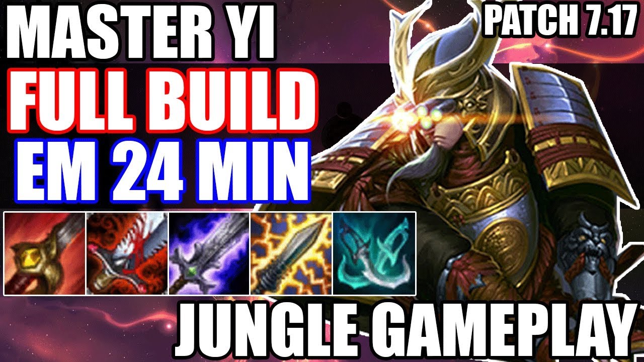 QUEBREI MEU RECORDE, FIQUEI FULL BUILD EM 24 MINUTOS, ABSURDO DEMAIS  - MASTER YI JUNGLE GAMEPLAY
