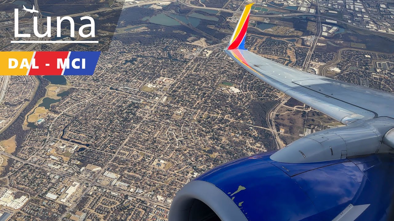 Southwest Airlines Boeing 737-800 Flight From Dallas Love Field to Kansas City