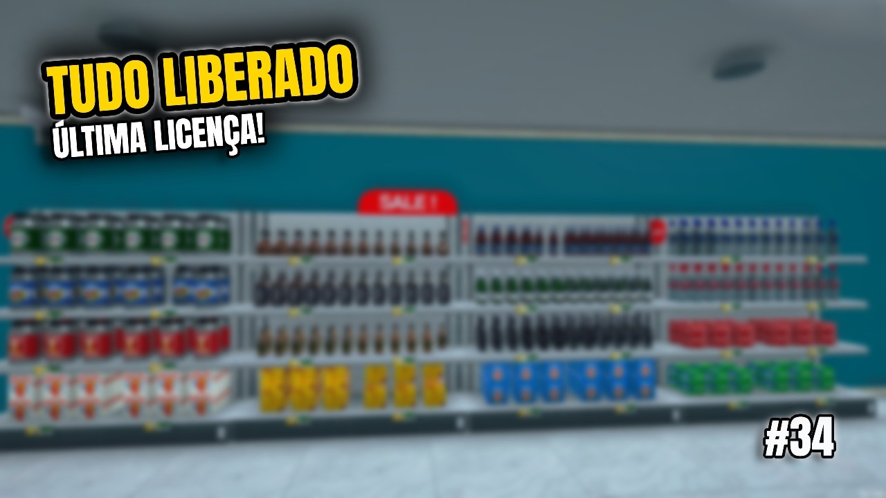 LIBEREI A ÚLTIMA LICENÇA DO JOGO 😱🛒 | Supermarket Simulator