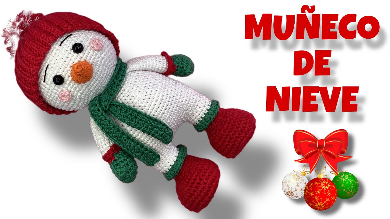 MUÑECO DE NIEVE  AMIGURUMI 2/3 (SUBS🇺🇸🇧🇷) 