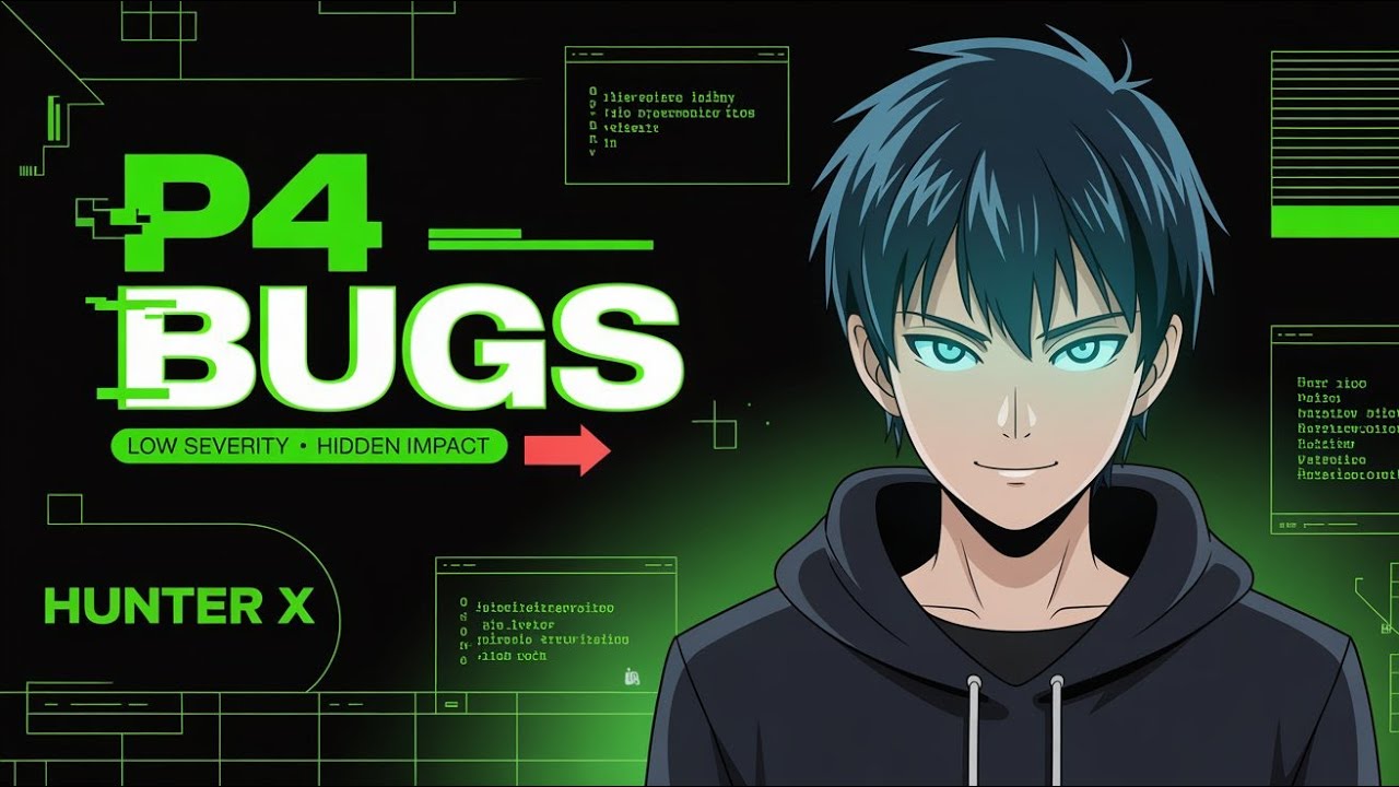 P4 Bugs Explained 🟢 Low Severity, High Impact! ⚡ | Hunter X