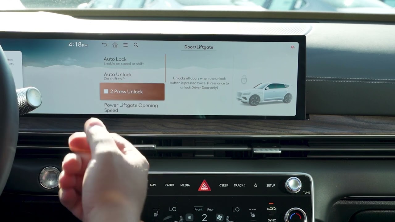 2025 Genesis GV80 Prestige - Door & Trunk Settings