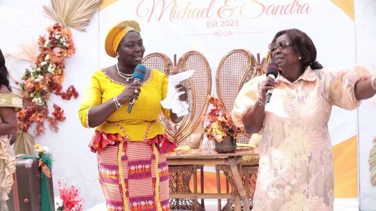 The traditional marriage ceremony between Michael & Sandra