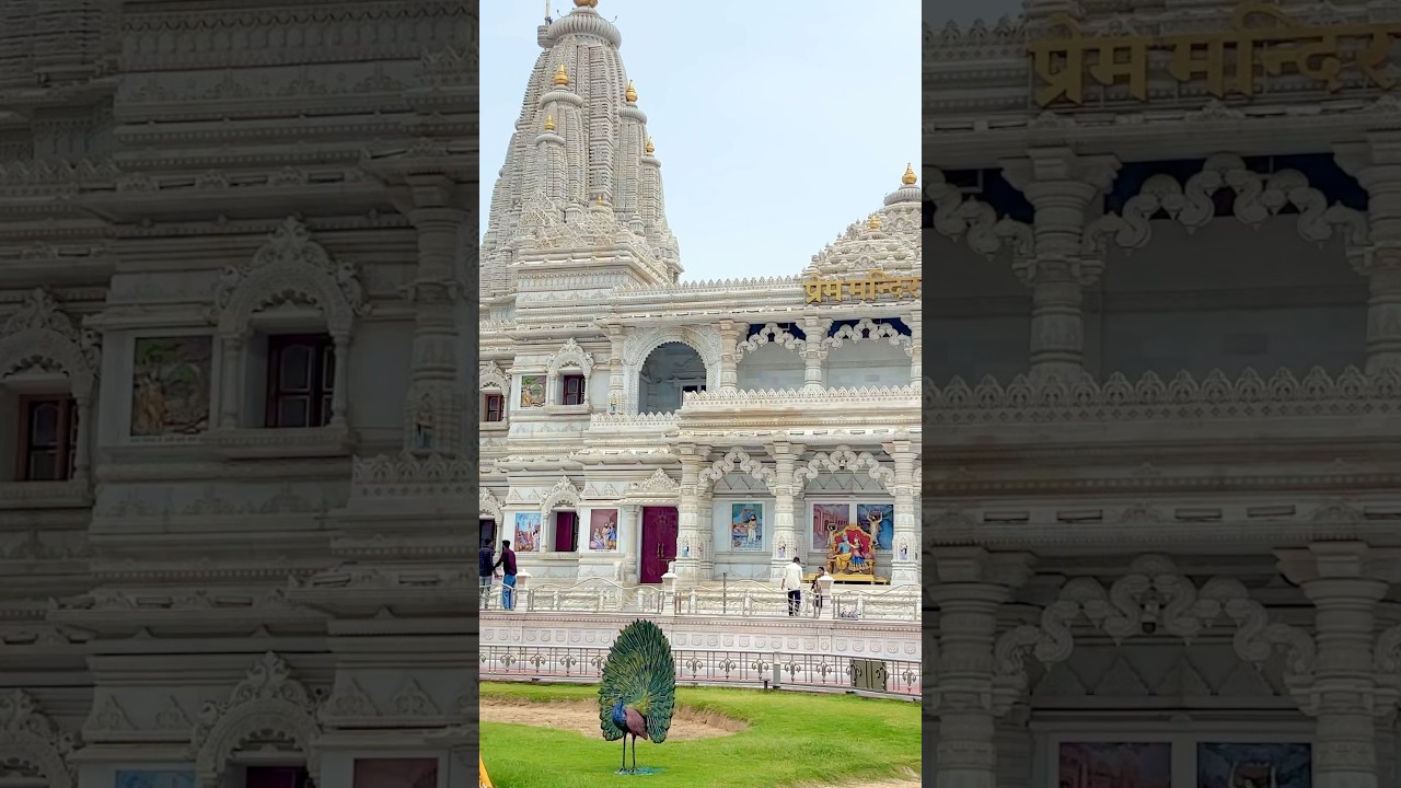 Prem mandir Radha Krishna temple 🛕 #varindavandham