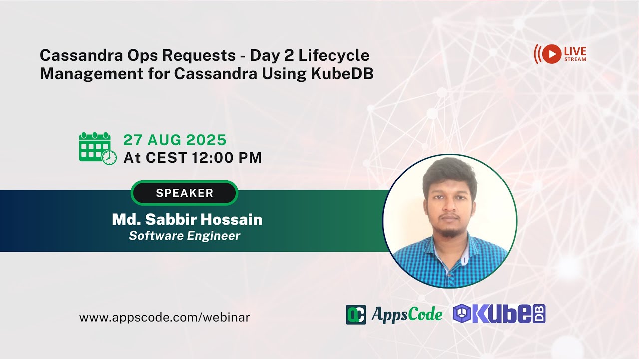 Cassandra Ops Requests - Day 2 Lifecycle Management for Cassandra Using KubeDB