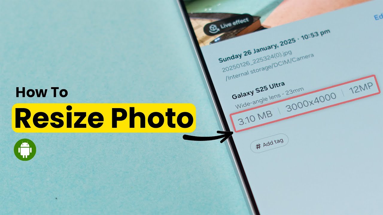 How To Resize Photo on Android?