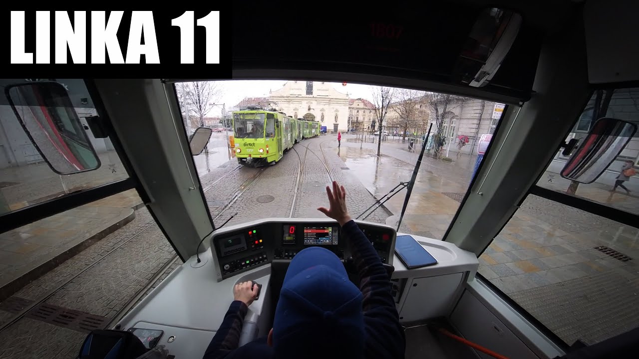 Linka 11 Brno -- Mendlovo náměstí - Lesná, Čertova rokle [Škoda Anitra 03T6] [Tram Cab View]