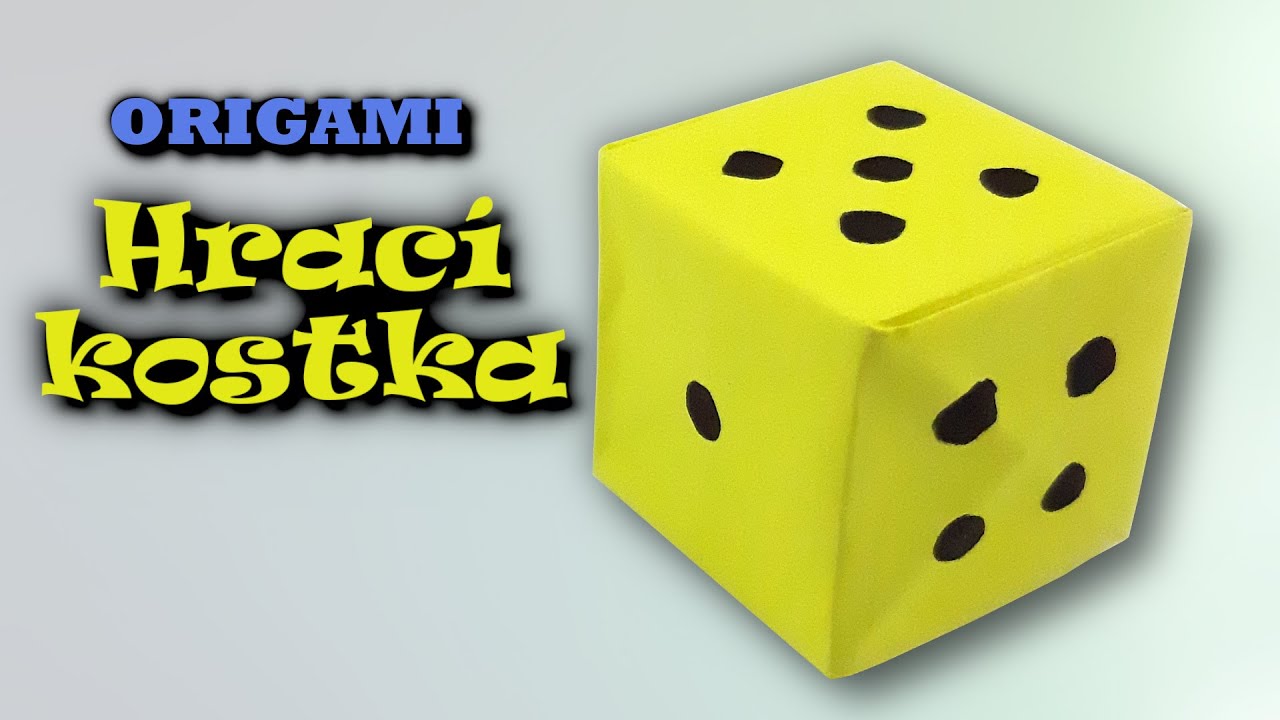 Origami hrací kostka | Jak vyrobit kostku z papíru