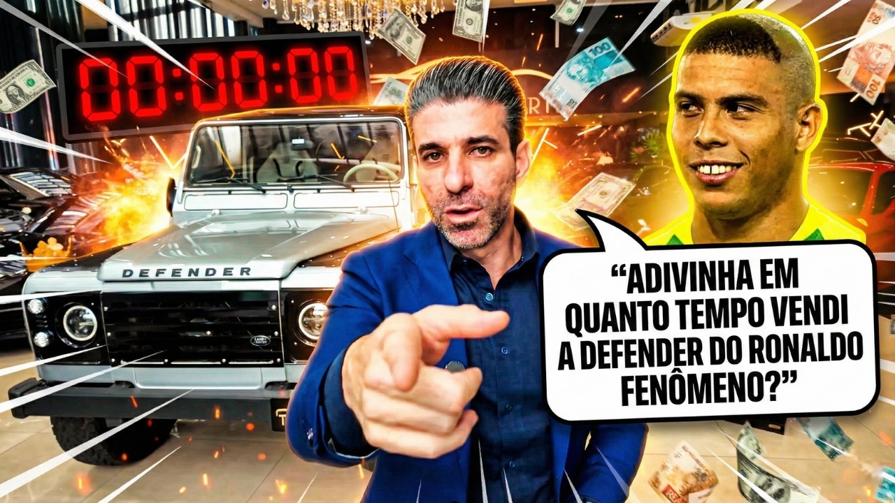 RONALDO FENOMENO COLOCA SUA DEFENDER PRA VENDER NA TCAR #tcarimports #ronaldo #defender #viral #fyp