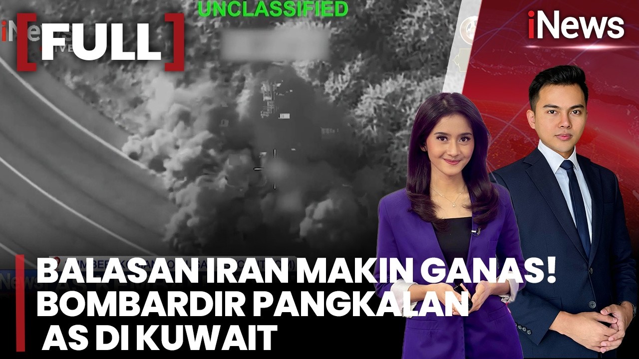 Serangan Balasan Iran Menggila! Puluhan Drone Iran Hantam Pangkalan AS di Kuwait |iNews Pagi (18/7)