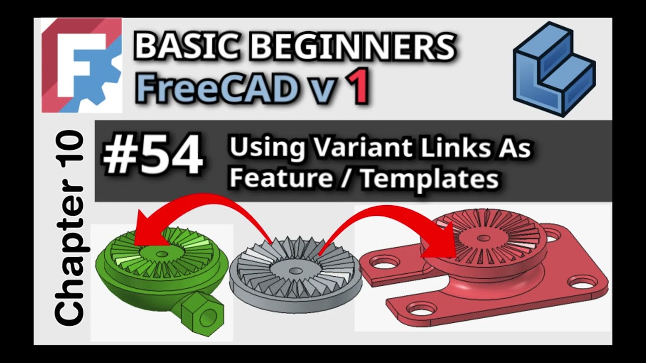 FreeCAD: Как сделать элементы многоразовыми для разных объектов | Variants в действии. Урок для н...