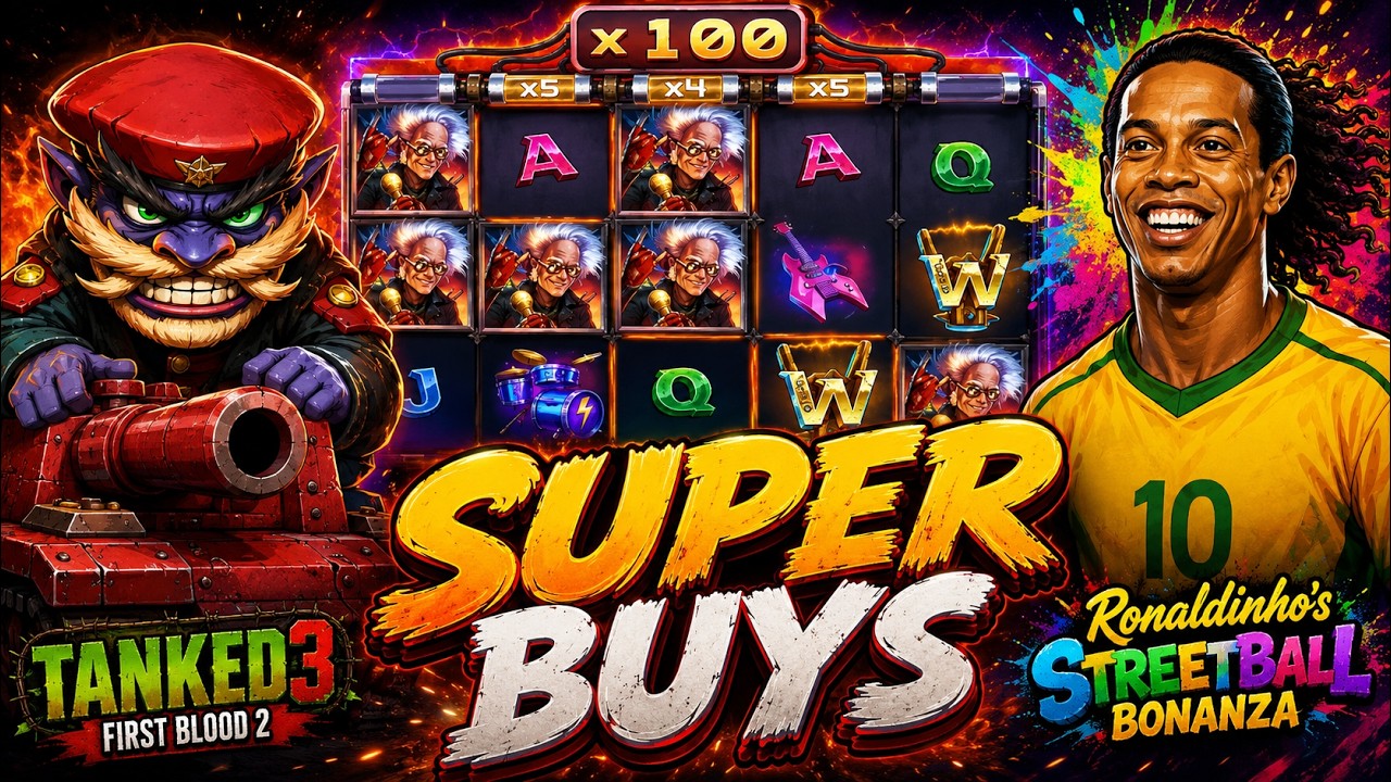 SUPER BONYS BUYS - NEW SLOTS INCLUDING TANKED 3 & DR ROCK & THE RIFF REACTOR 2