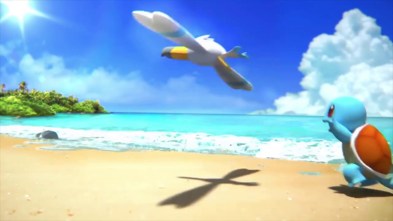 Squirtle's Day At The Beach Asmr・波音 - ゼニガメといっしょ  [12 Hours]