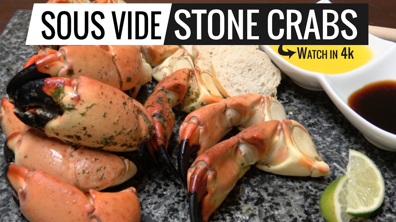 Sous Vide Stone Crabs from South Florida