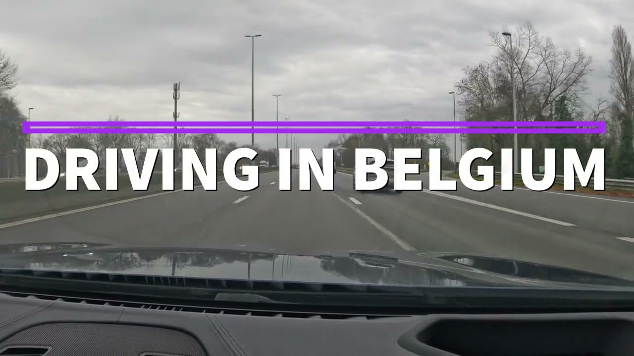 Driving in Belgium - Approaching Brussels from Ghent E40 (Part 1)