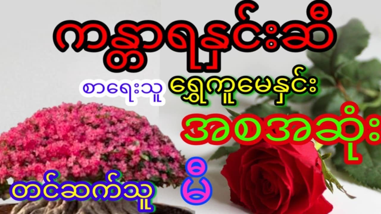 ကန္တာရနှင်းဆီ အစအဆုံး #audiobookmyanmar