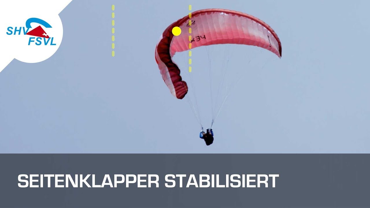 Seitenklapper stabilisiert