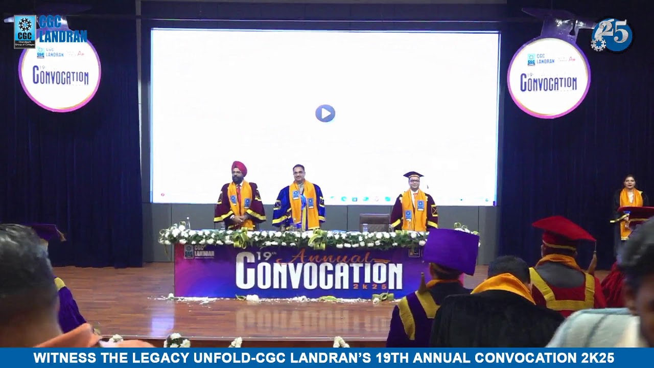 &ldquo;Witness the legacy unfold-CGC Landran&rsquo;s 19th Annual Convocation 2K25,&nbsp;LIVE&nbsp;now!&rdquo;