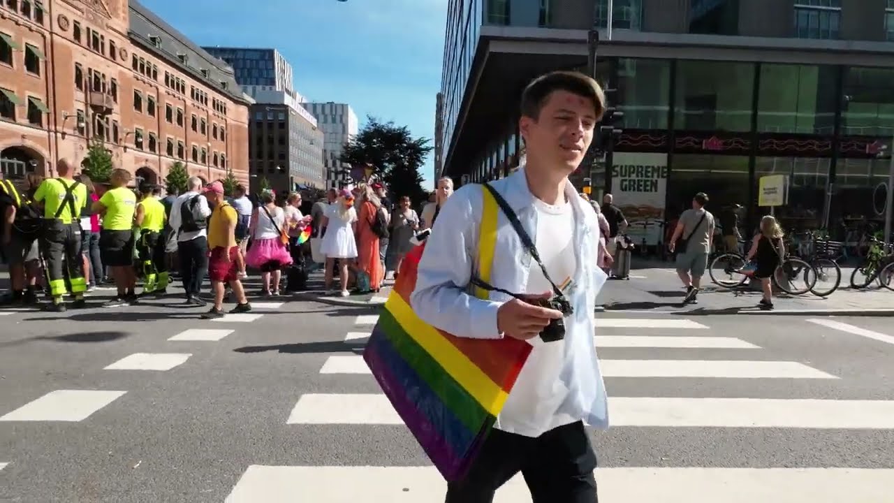 Sweden, Stockholm 4K - Pride Parade Stockholm and Walk in City