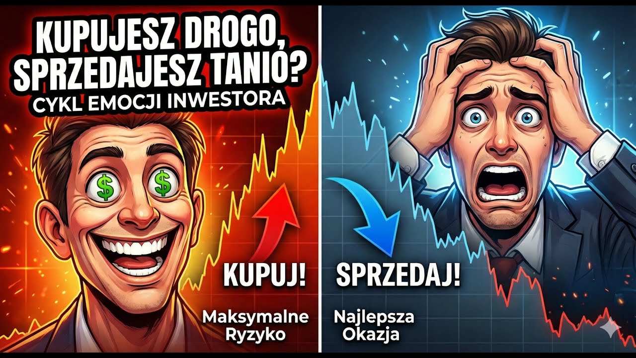 Cykl emocji inwestora. Od euforii na szczycie do paniki na dnie - w którym miejscu jesteś?