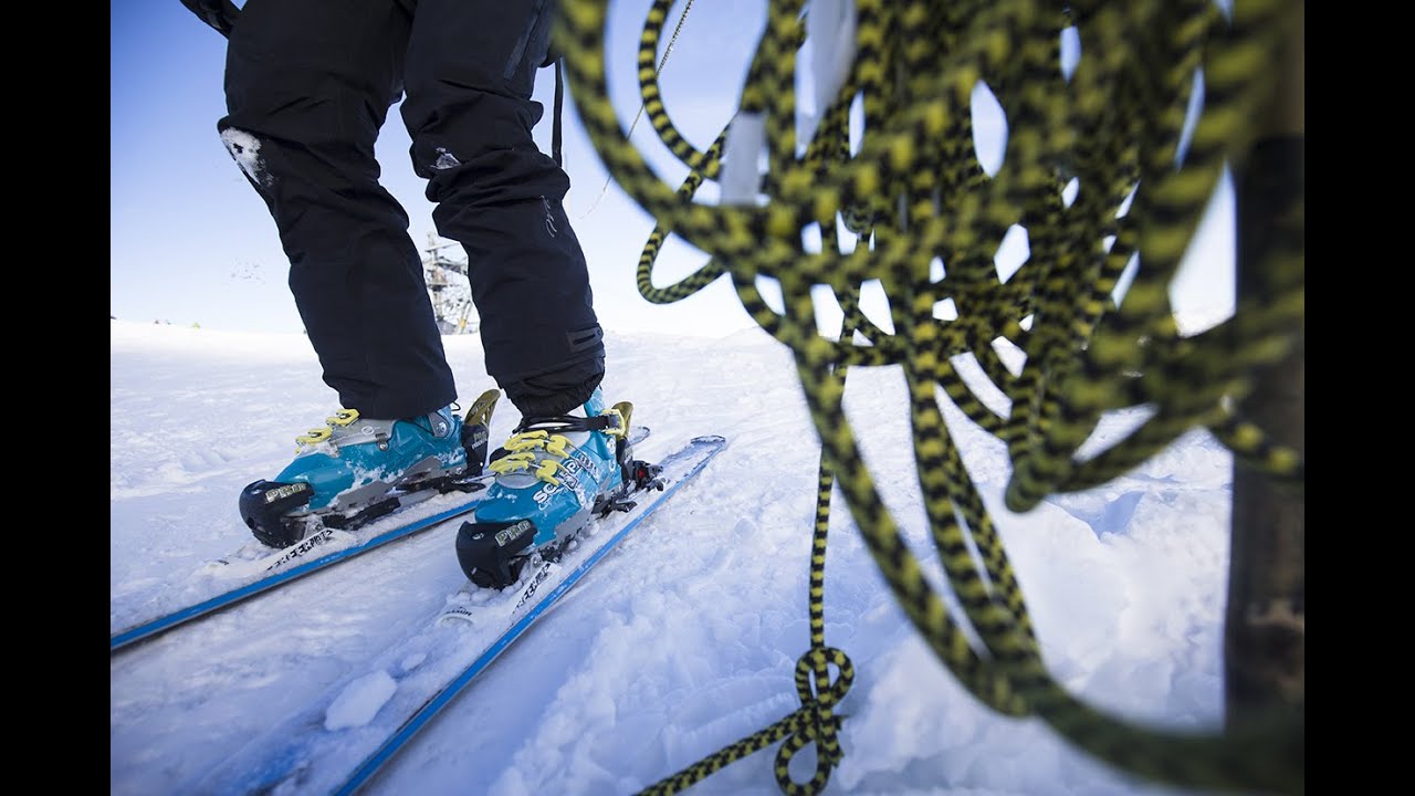 Pebax Powered&reg; safe mountain rescue skiing with Marion AUBERGER