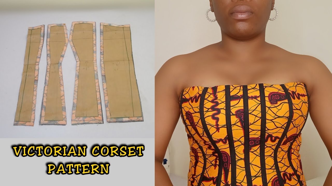 How to draft a VICTORIAN corset pattern easily @Stitchadress