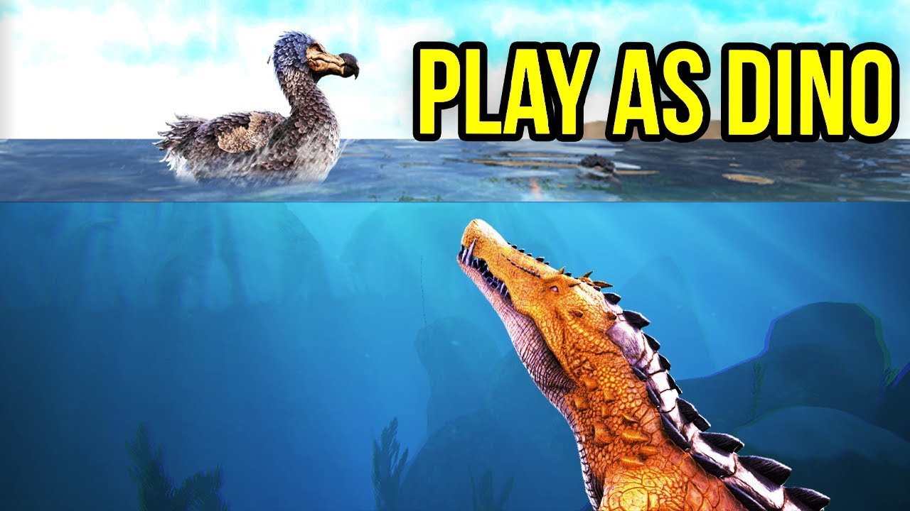 ARK: Eating EVERY Dinosaur That Gets CLOSE In New Ark Play As Dino! - Ark Survival Evolved