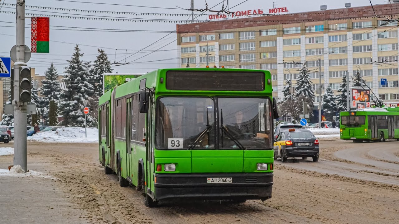 ПОЕЗДКА в автобусе МАЗ-105.065 (ГОС.№АН 2046-3) маршрут №93