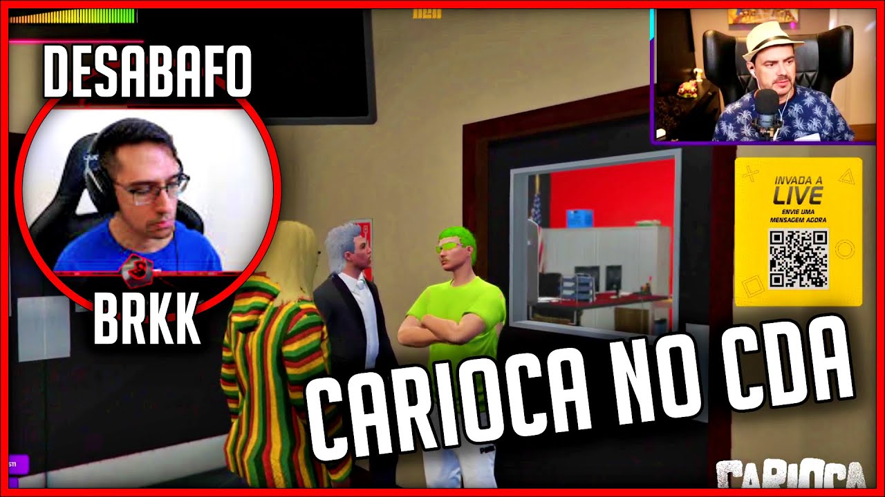 CARIOCA DO PANICO NO CDA, BRKK DESABAFA SOBRE O VS- CLIPES GTAV RP #236