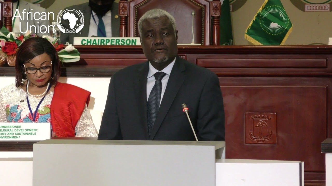 H.E Moussa Faki Mahamat, Chairperson of the African Union Commission: Malabo, 25 May 2022