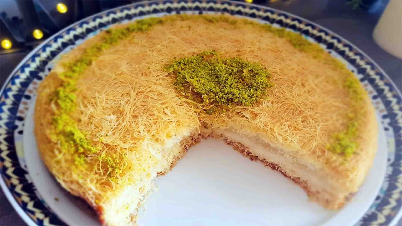 Konafa &agrave; la cr&egrave;me Ktayef (P&acirc;tisserie du ramadan)