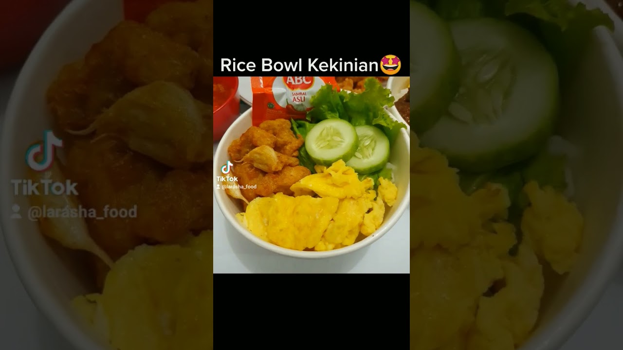 Rice bowl kekinian #kuliner #ricebowl #mamen