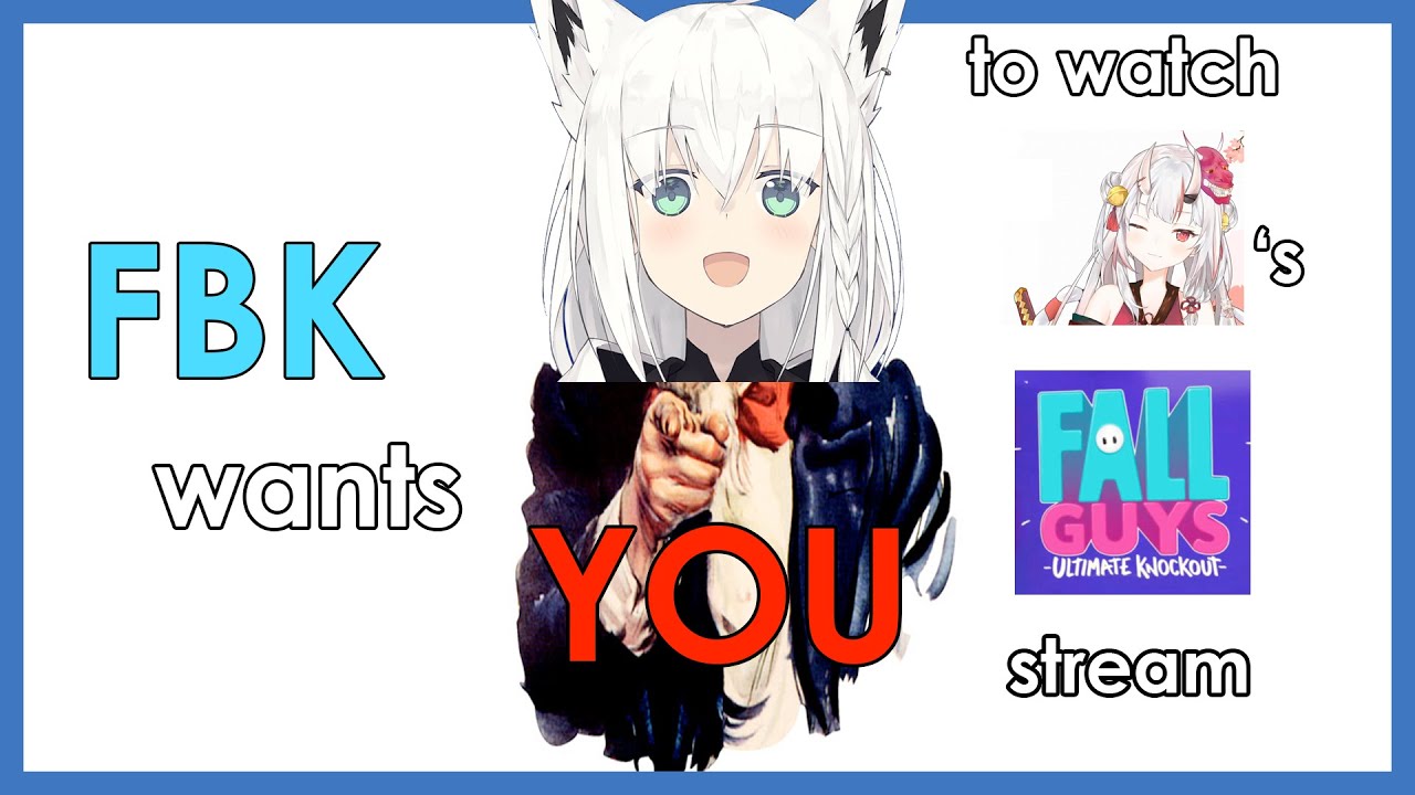 [ENG Sub]Fubuki wants YOU to watch Ayame's [Fall guys] stream