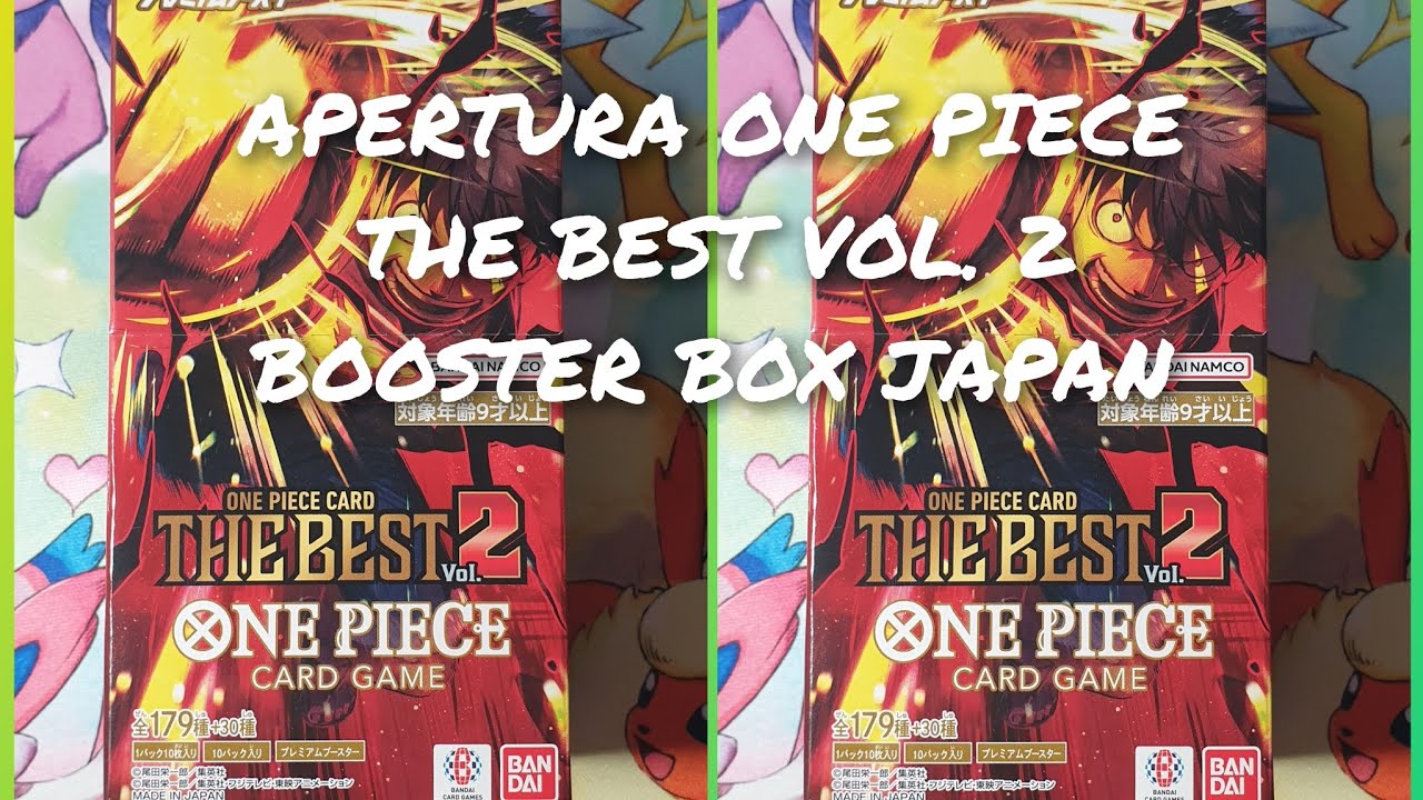 APERTURA ONE PIECE THE BEST VOL. 2 - BOOSTER BOX JAPANESE - MUY MUY CARGADAS